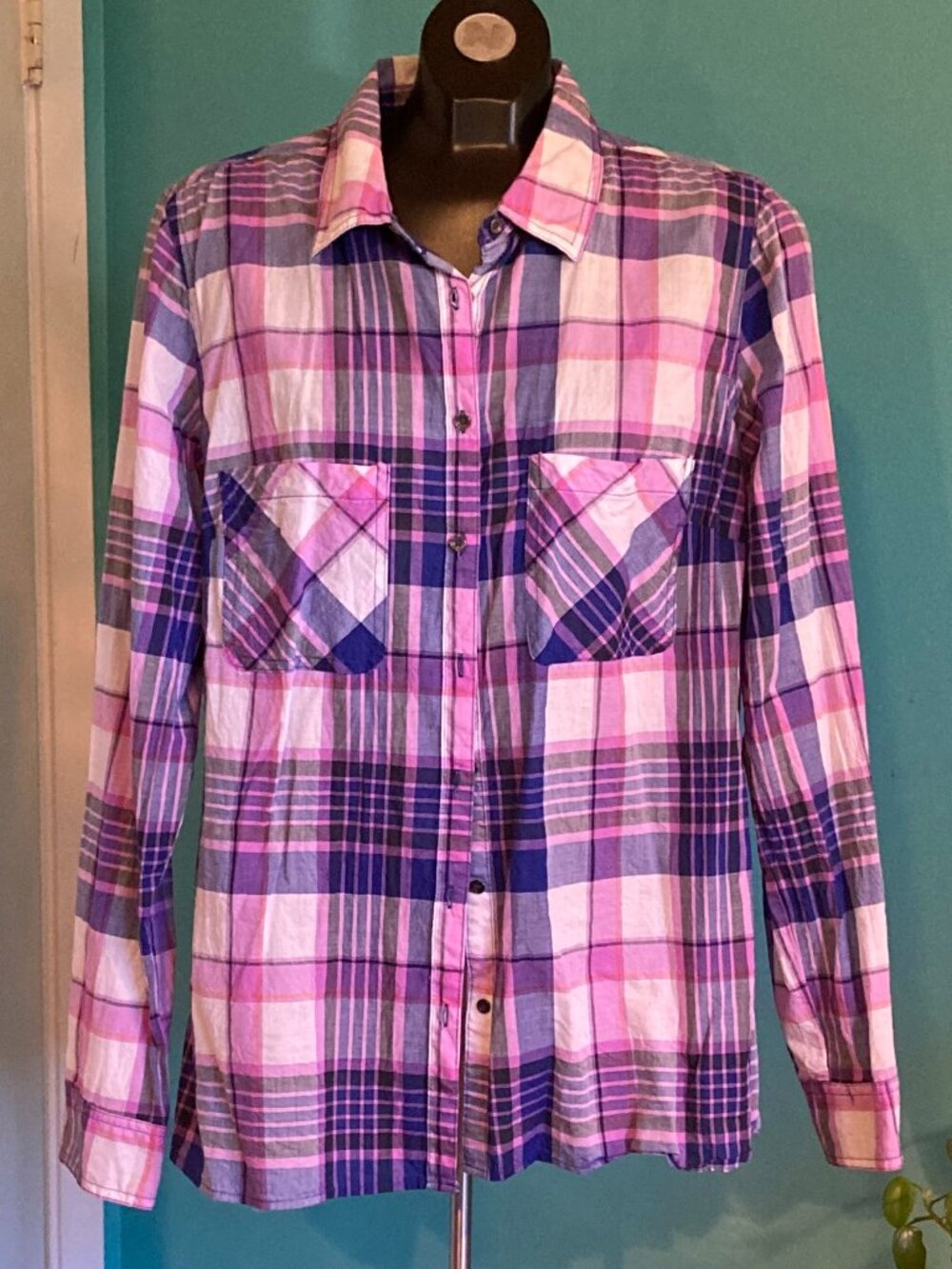 Maurices Plaid Button Up Shirt